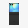 ACS11511 - Galaxy Z Flip 8 Series - Air Fit Pro (Mag Fit) showing the Air Fit Pro MagFit case on the Galaxy Z Flip 8 in Black, front view folded on white background with dual camera cutout visible.