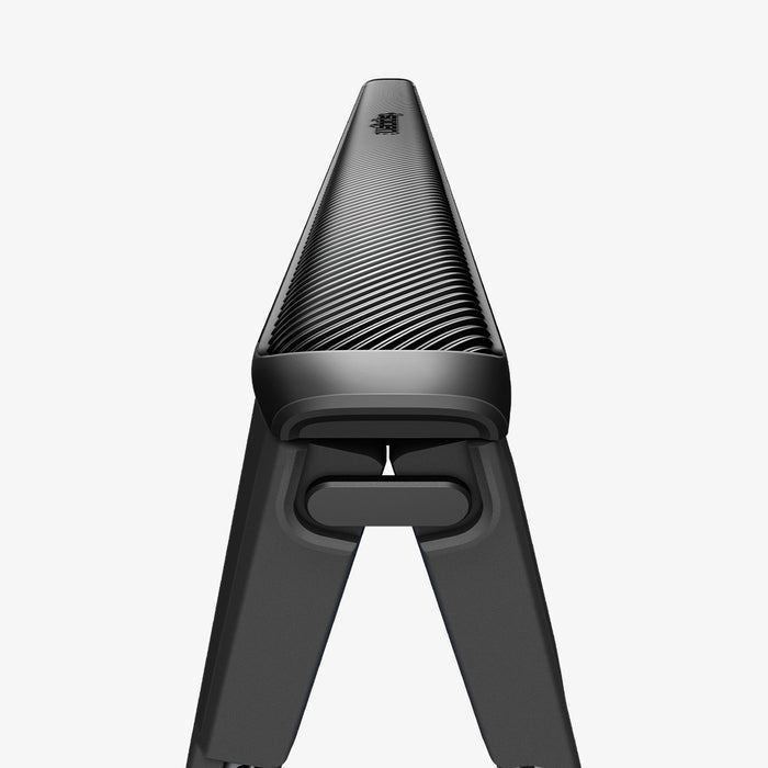 ACS11778 - Galaxy Z Fold 8 Ultra Slim Armor Pro S (Mag Fit) Black showing close-up of Galaxy Z Fold 8 Ultra case textured top spine with kickstand hinge