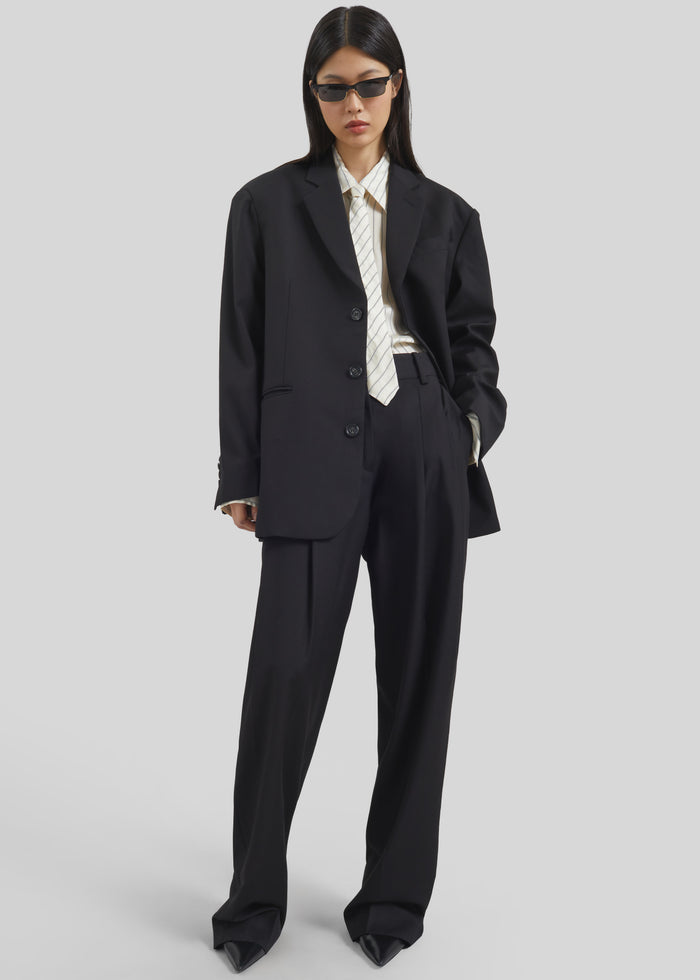 Gelso Pleated Trousers - Black