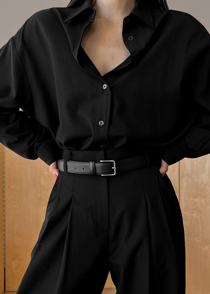 Gelso Shirt - Black Shirt The Frankie Shop