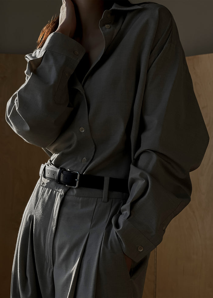 Gelso Shirt - Dark Grey Melange