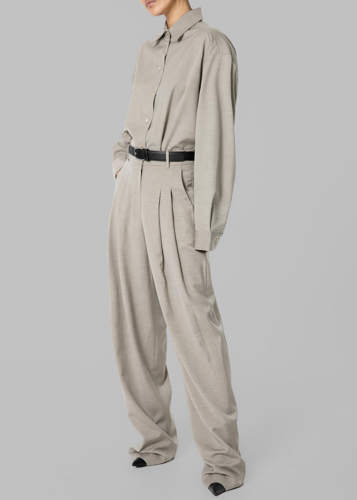 Gelso Shirt - Light Taupe Melange