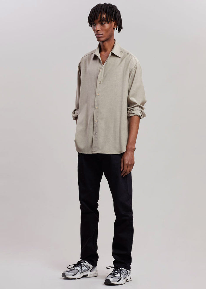 Gelso Shirt - Taupe Melange Shirt The Frankie Shop [gender-male]