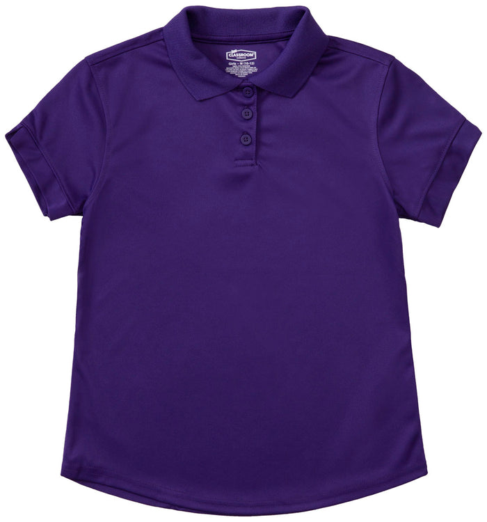 Girls Moisture Wicking Dry Fit Polo