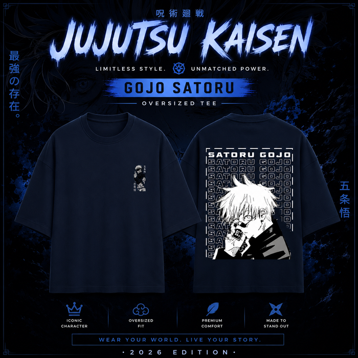 Gojo Saturo Oversized Tee