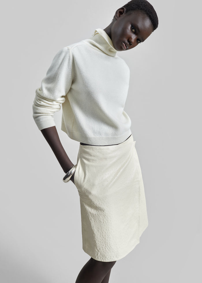 Grenaa Wool Turtleneck Sweater - Ivory