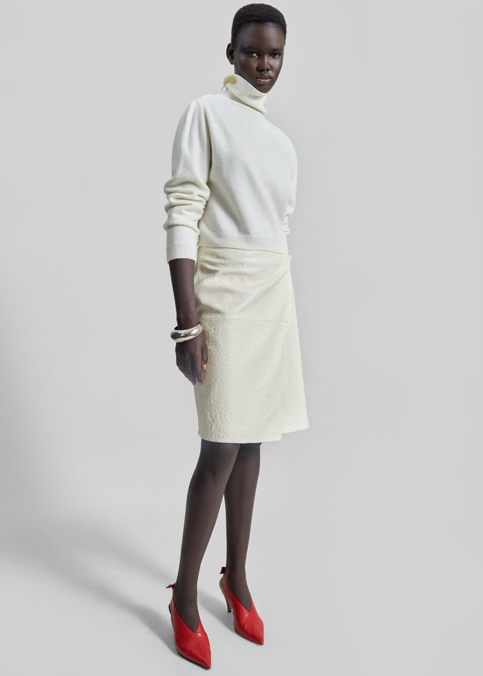 Grenaa Wool Turtleneck Sweater - Ivory