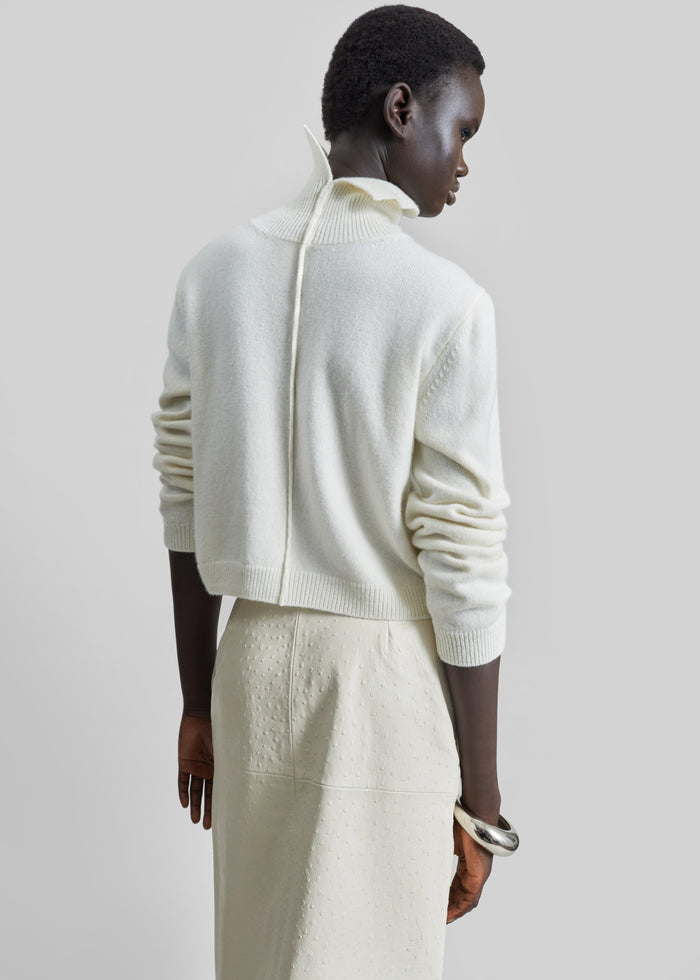 Grenaa Wool Turtleneck Sweater - Ivory