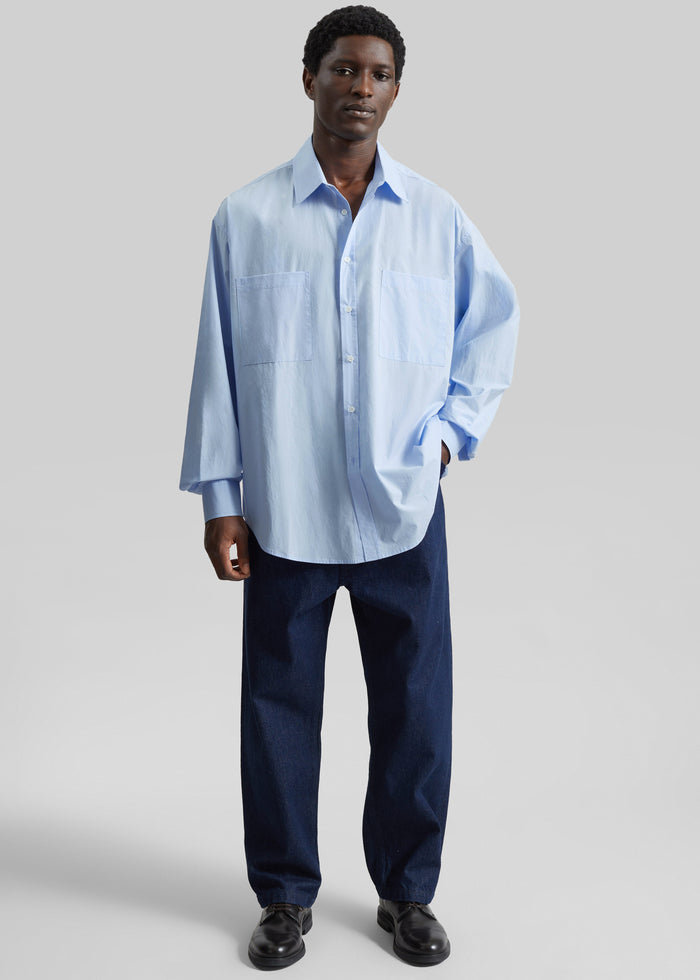 Gus Oversized Shirt - Sky