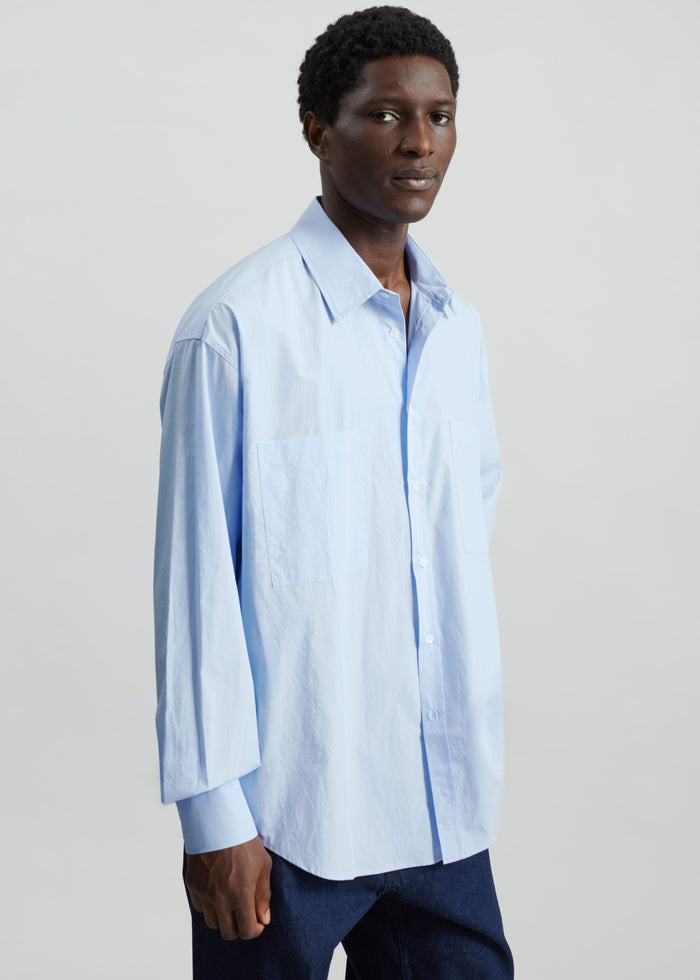 Gus Oversized Shirt - Sky