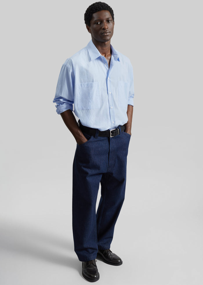 Gus Oversized Shirt - Sky