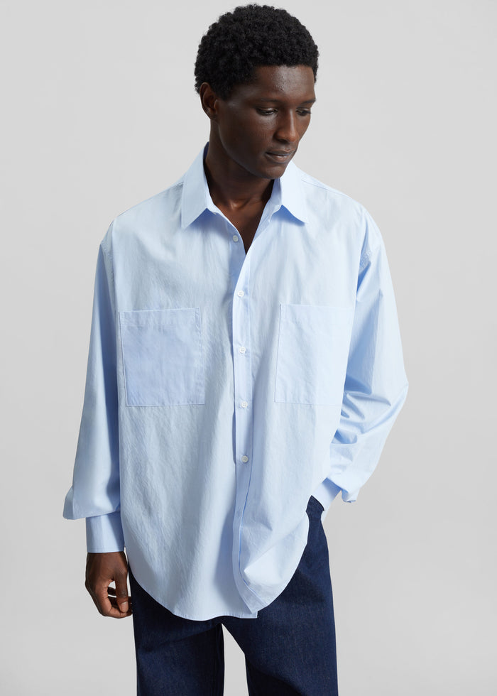 Gus Oversized Shirt - Sky
