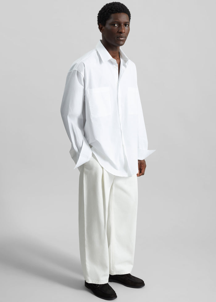 Gus Oversized Shirt - White