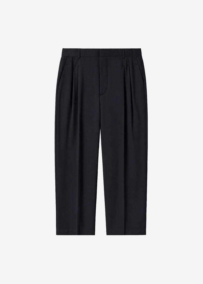 Halbert Pleated Trousers - Black