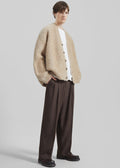 Halbert Pleated Trousers - Brown
