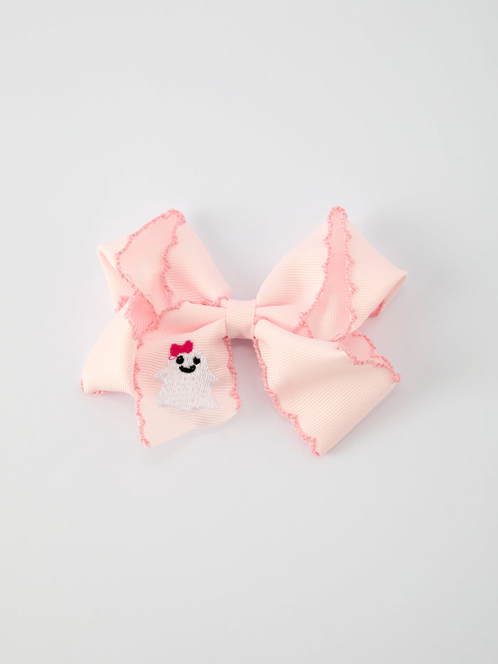 Halloween Ghost Bow Hairpin 3.9 Inch