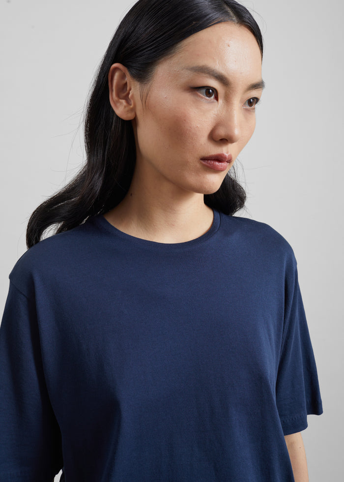 Harper Soft Organic T-Shirt - Navy