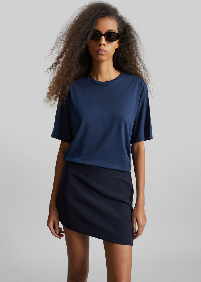 Harper Soft Organic T-Shirt - Navy