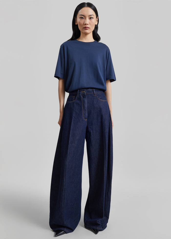 Harper Soft Organic T-Shirt - Navy