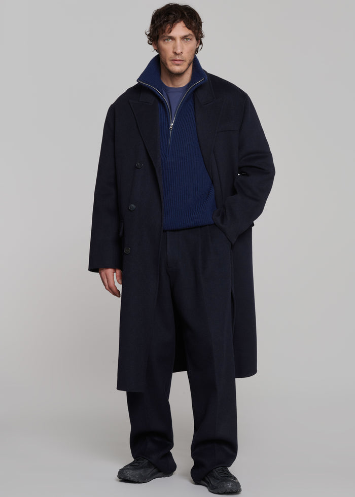 Harrison Quarter Zip Jumper - Navy