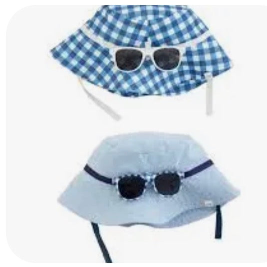Hat and sunglasses