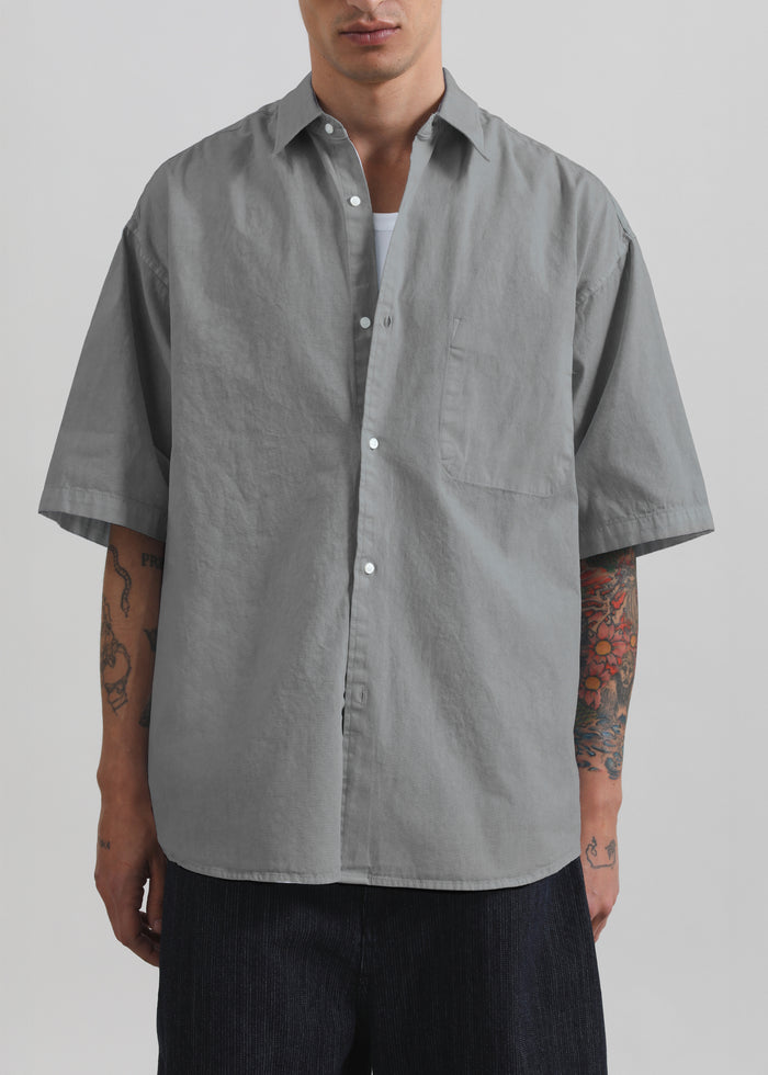 Havre Button Down Shirt - Light Grey