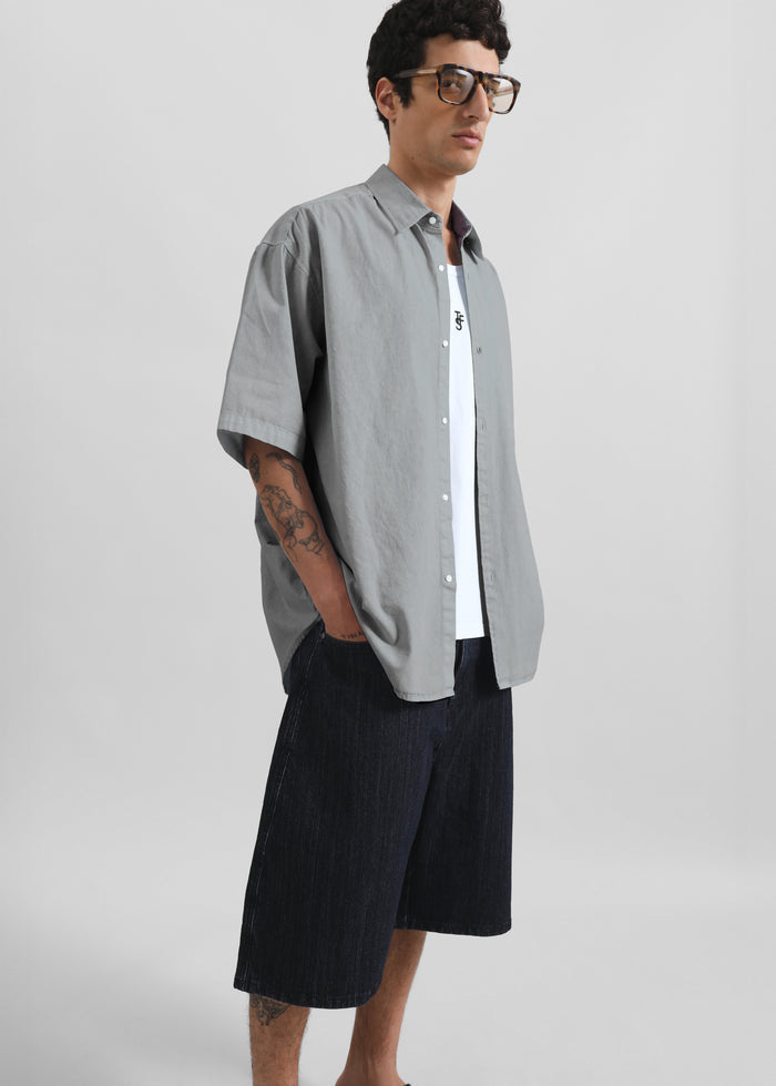 Havre Button Down Shirt - Light Grey