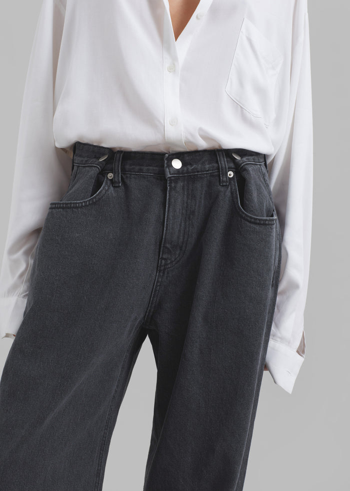 Hayla Denim Pants - Grey Wash
