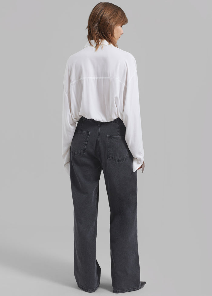 Hayla Denim Pants - Grey Wash