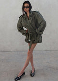 Hedley Wired Short Trench - Olive