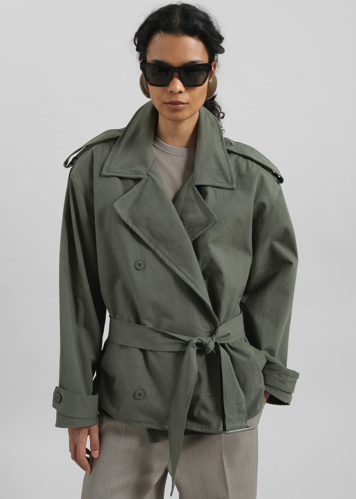 Hedley Wired Short Trench - Olive