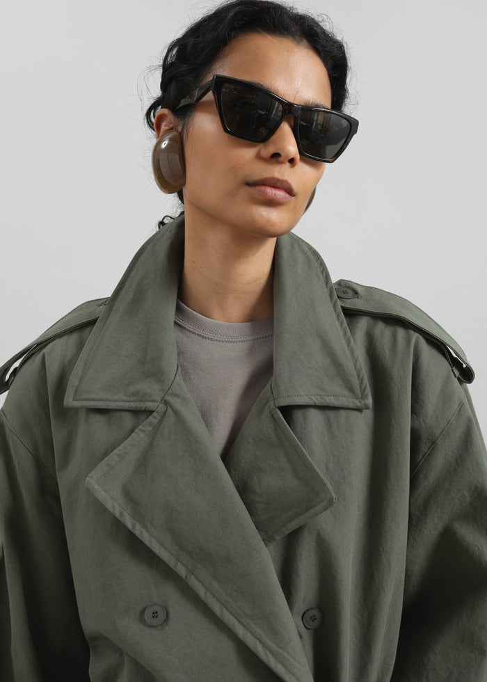 Hedley Wired Short Trench - Olive
