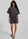 Hemse T-Shirt Dress - Black Multi Stripe