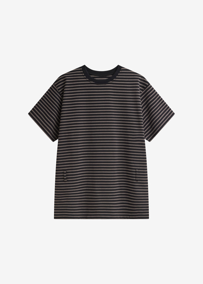 Hemse T-Shirt Dress - Black Multi Stripe