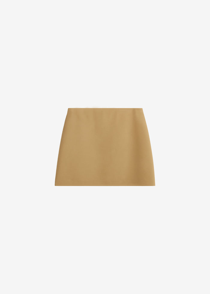 Hera Cotton Mini Skirt - Camel
