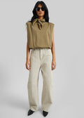 Idre Barrel Leg Jeans - Beige