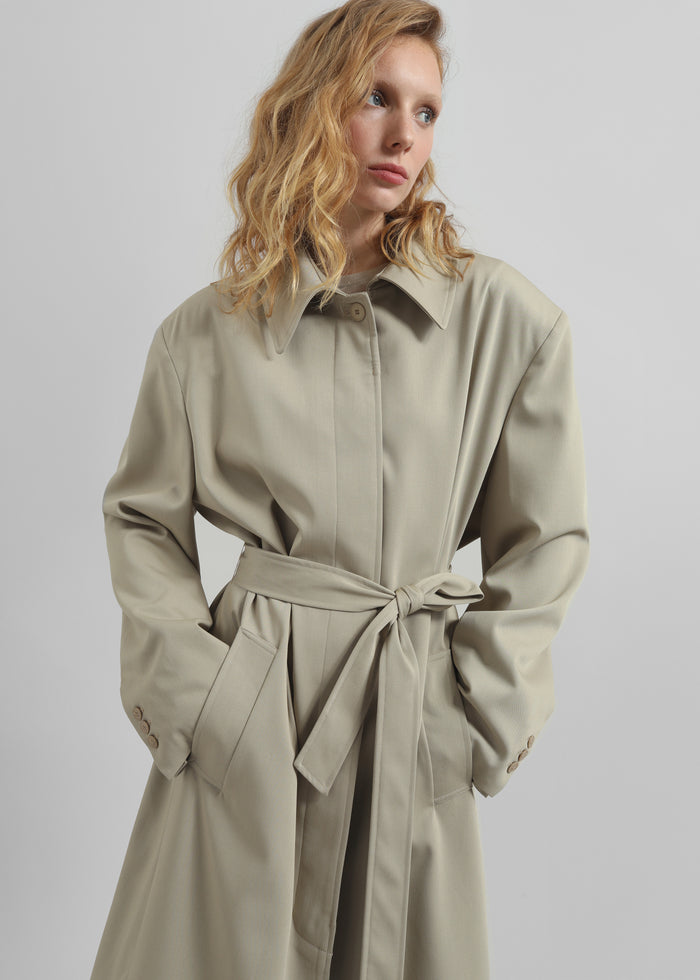 Indore Long Coat - Beige