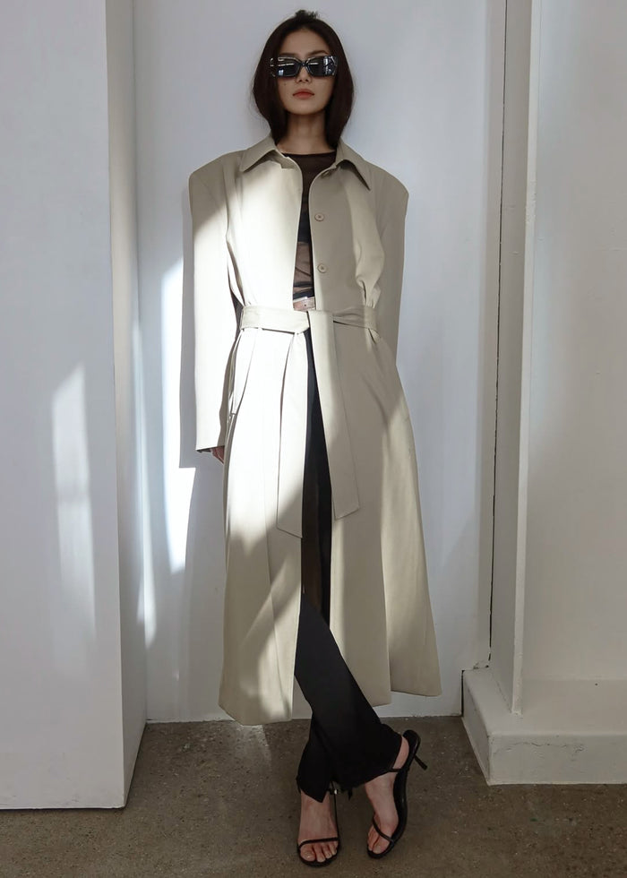 Indore Long Coat - Beige