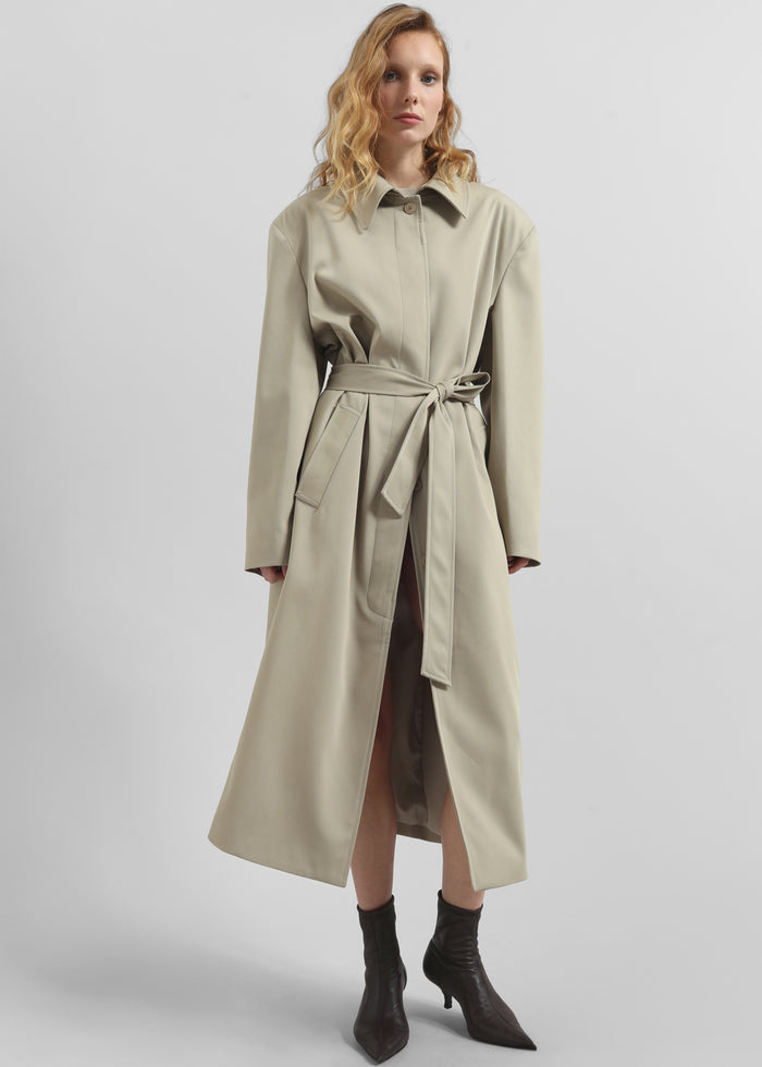 Indore Long Coat - Beige