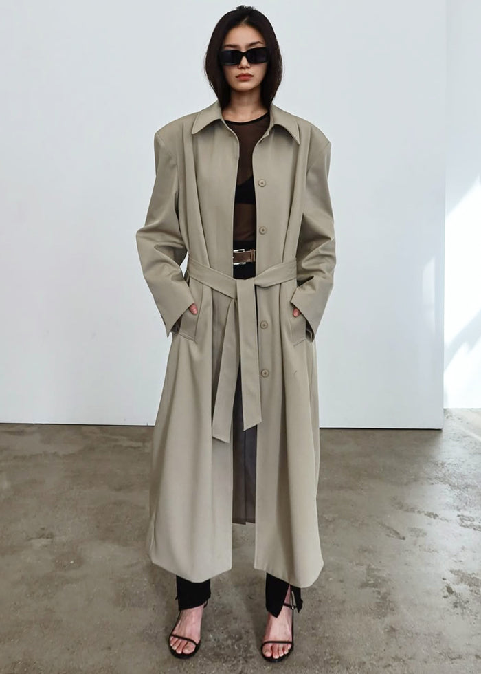 Indore Long Coat - Beige