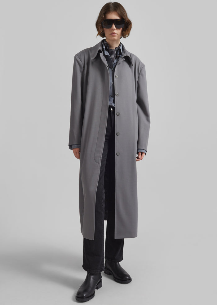 Indore Long Coat - Grey
