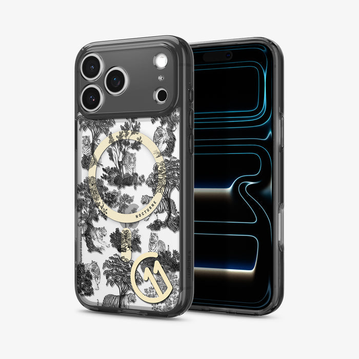 ACS11384 - iPhone 17 Pro in c11 Nocturn series showing the front and back at an angle