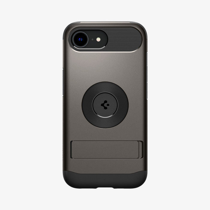 ACS09130 - iPhone 17e Case Slim Armor (MagFit) in Gunmetal showing the back
