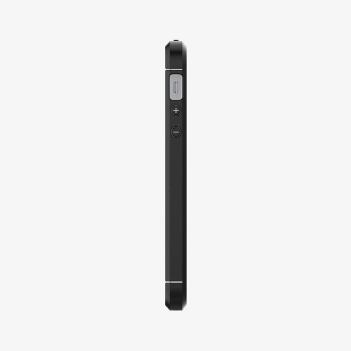 041CS20167 - iPhone 5 Series Case Rugged Armor in black showing the side with volume controls