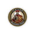 Italian Bloodlines Sticker   Roman Gladiator Crest Die-Cut