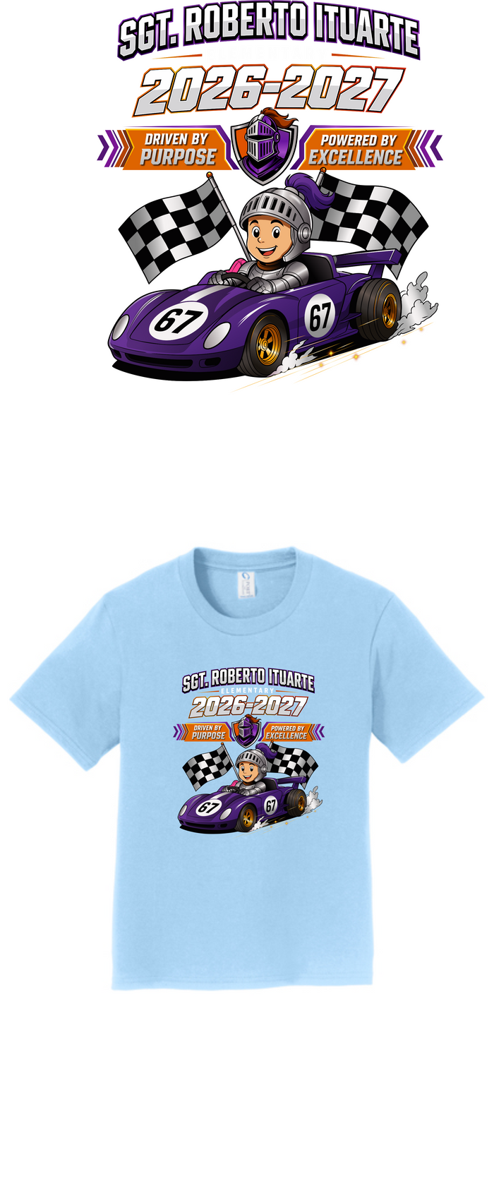 Ituarte Spirit Tshirt - Boy Race Car Driver