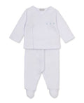 jacquard footed pant set
