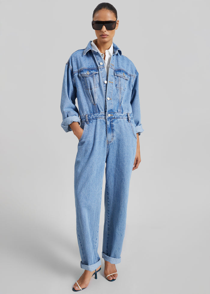 Jas Denim Jumpsuit - Dark Indigo