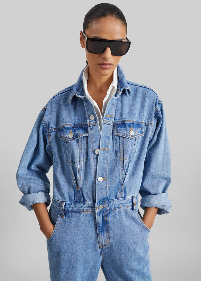 Jas Denim Jumpsuit - Dark Indigo