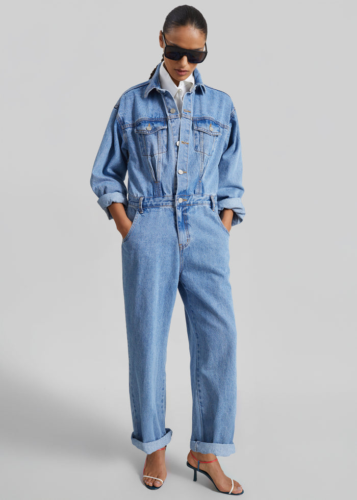 Jas Denim Jumpsuit - Dark Indigo
